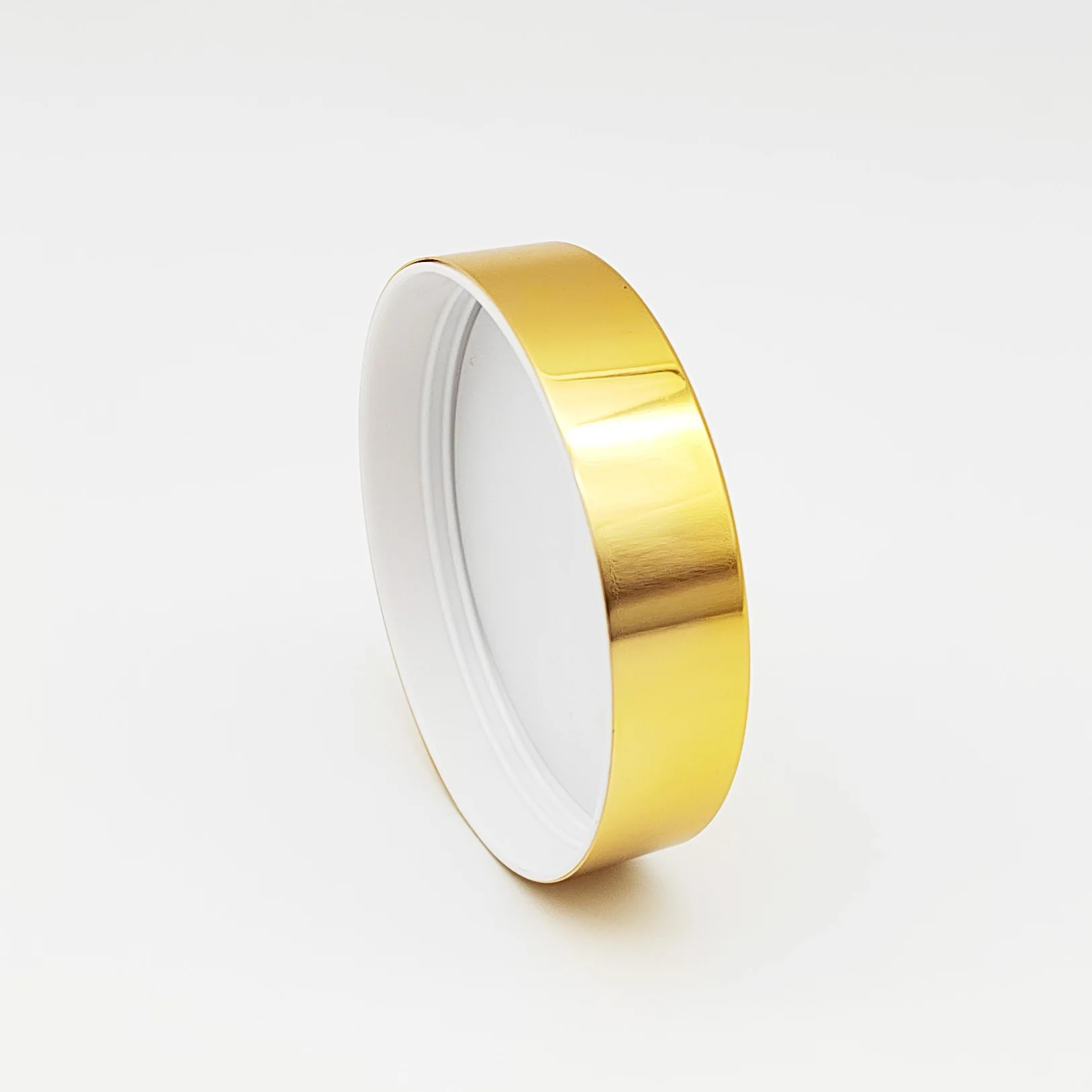 Gold aluminum with 47 mm 56 mm 68 mm 83 mm 89 mm  plastic lid   plastic bottle cap