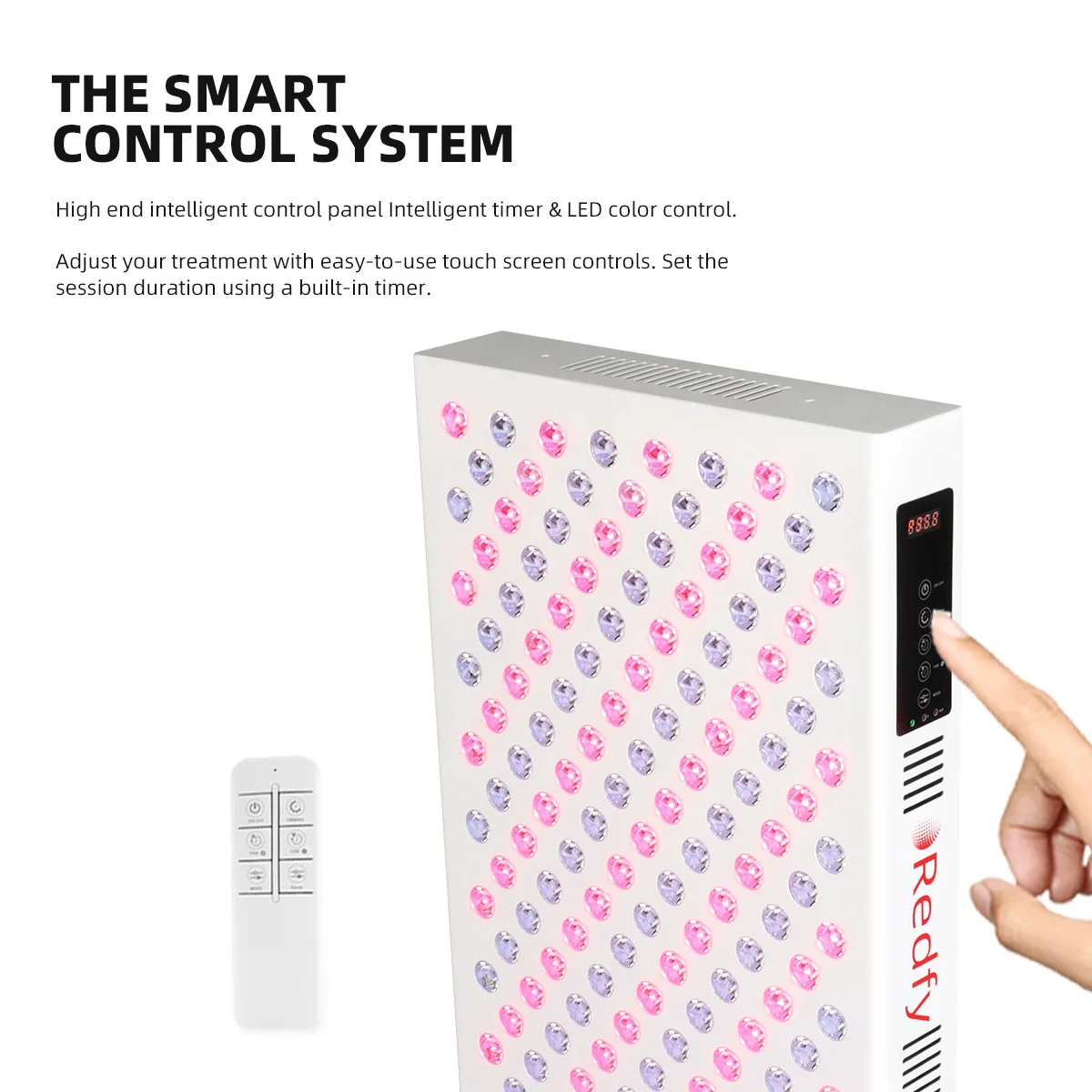 Redfy RT750 2022 New 660Nm 850Nm Near Infrared Lamp Standing Led Red Light Therapy Panel Hand Muscle Pain Relief Light