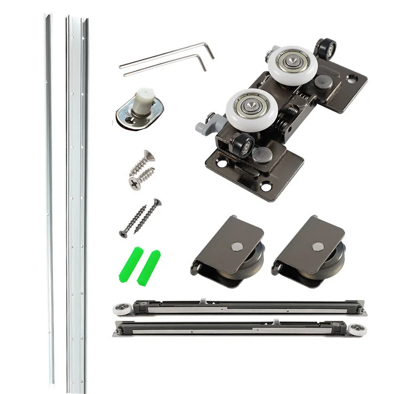 Custom Ghost Interior Door Hardware Kits Invisible Sliding Door System With Hidden Tracks