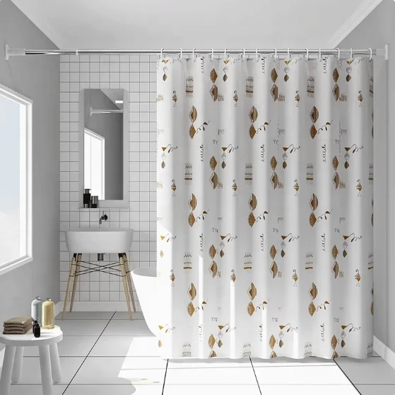 Hot Selling High Quality Modern Waterproof PEVA Bathroom Partition Shower Curtain