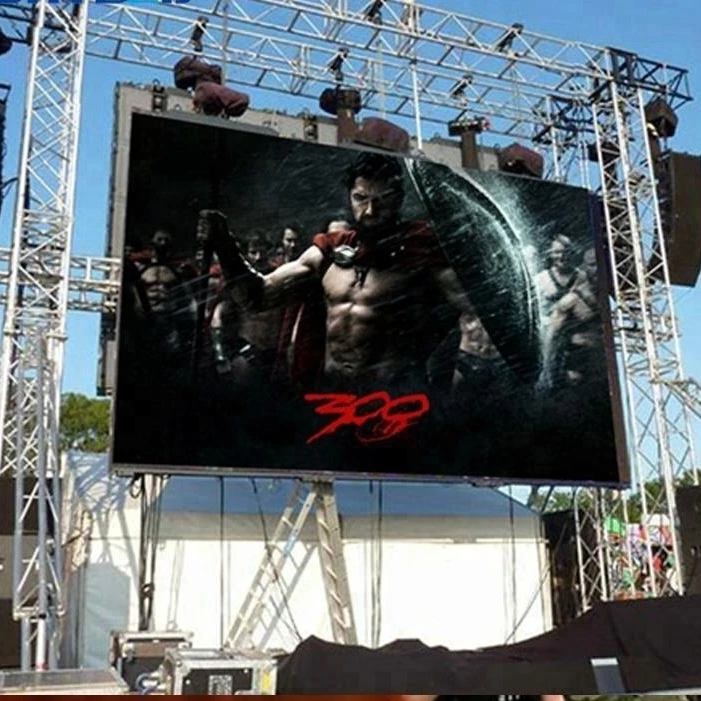 Водонепроницаемый светодиодный видеоэкран P4.81 под ключ, LEDwall 500x1000, 3x2 в комплекте, уличный светодиодный экран P3.91