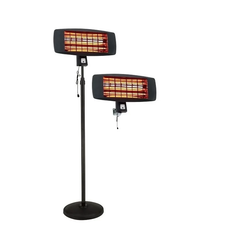 Новый 2000 Вт открытый кварцевый обогреватель портативный стоячий инфракрасный для зимы
