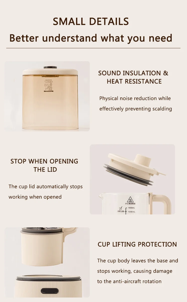 600w Smart Pot Small Boiling Teapot Baby Food Supplement Soy Milk Processor Food Mixer Machine For Commercial Juicer Blender