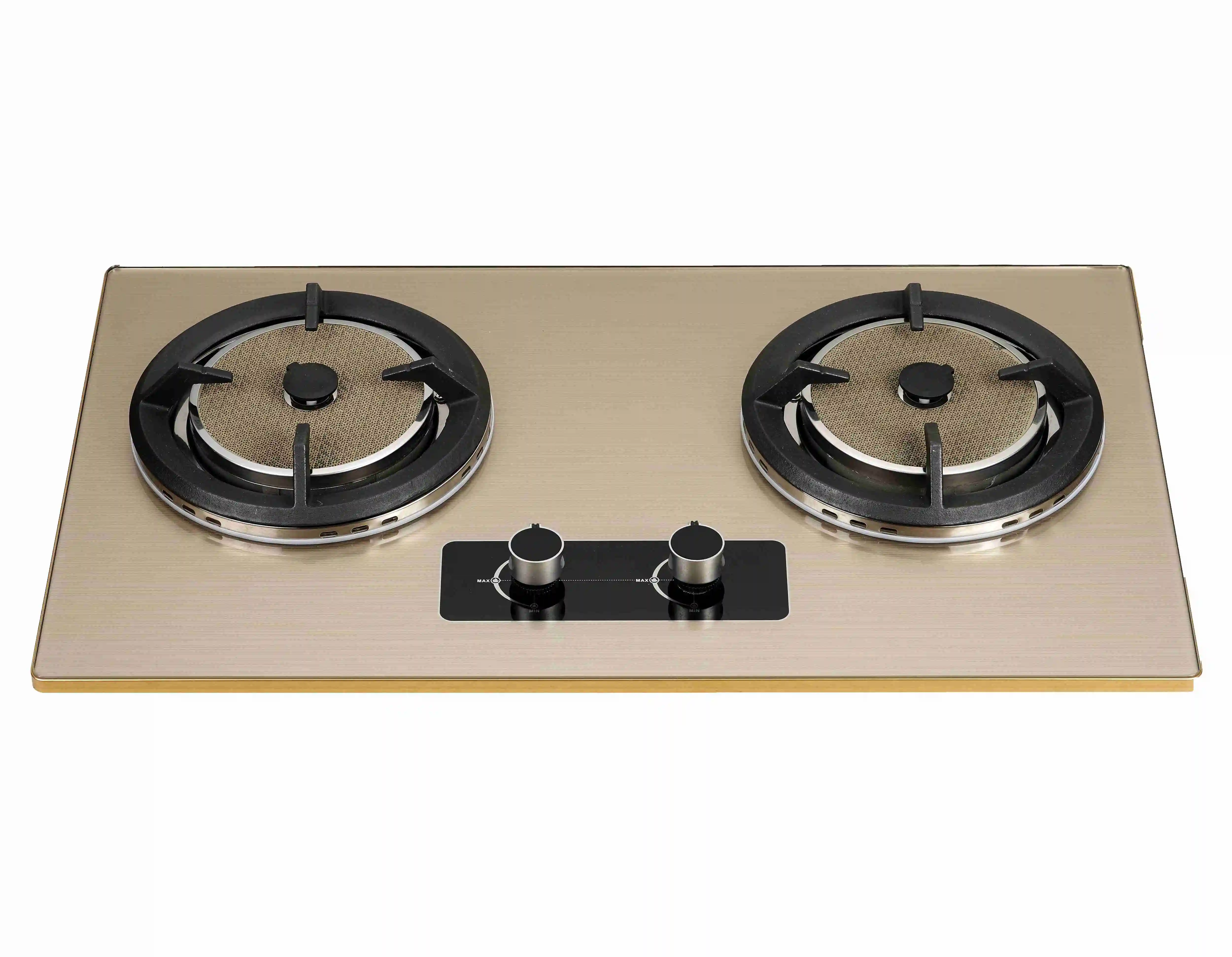 Высококачественное кухонное приспособление для приготовления пищи, 2 горелки, инфракрасная газовая плита с защитным устройством