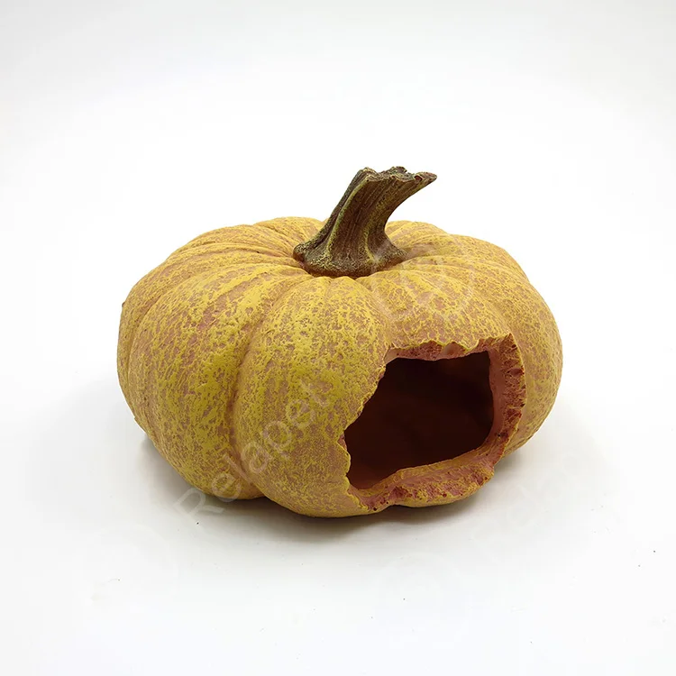 Reptile Rock Hide Cave, Aquarium Habitat Decor Rock Tortoise Hideout for Lizards, Turtles, Reptiles, Amphibians, Fish