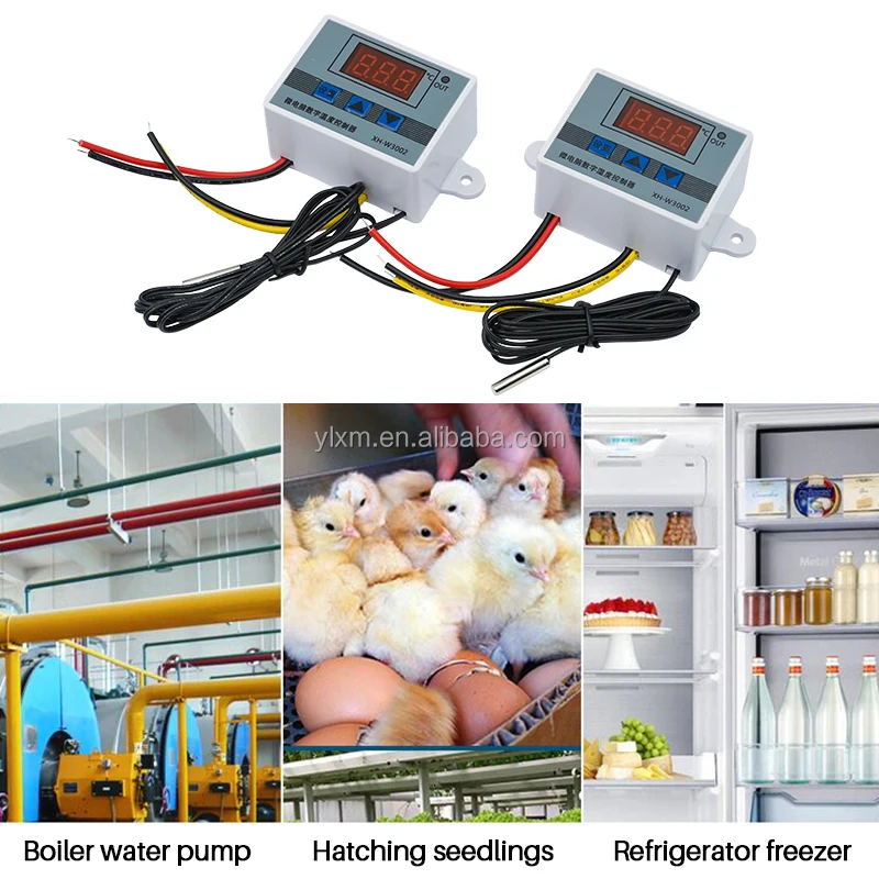 110V-220V/1500W широко применение XH-W3002 Термостат Датчик температуры цифровой регулятор