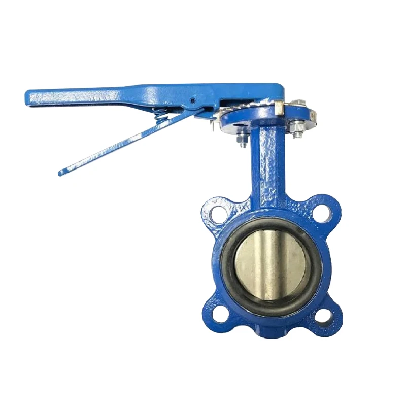 hydraulics PN16 ductile iron stainless steel custom design DN50-500 wafer type butterfly valves