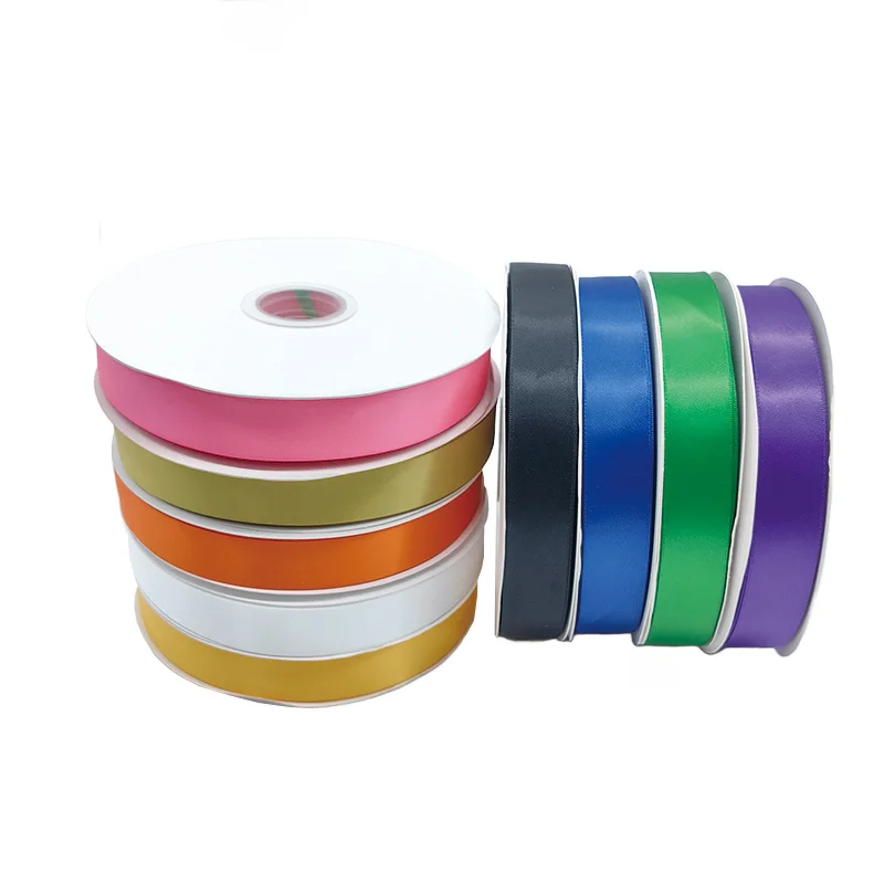 Small MOQ Custom 100 Yard Satin Ribbon For Gifts