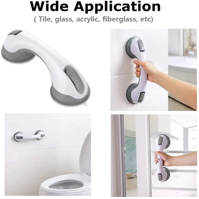 Strong Sucker Toilet Rail Grip Support For Kids Elderly Anti Slip Bathroom Handle Grab Bar Safety Shower Bathtub Grab Handle