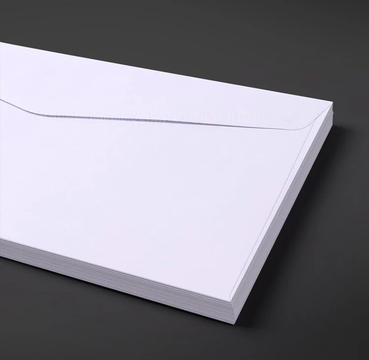 Гуанчжоу 9*12 дюймов белый конверт с уплотнением Заказная 140gsm бумажная открытка буквенным принтом бесплатным дизайном для дома бизнеса школы офиса