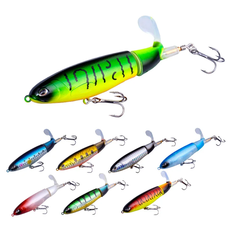 Palmer 11cm 15g floating whopper popper fishing lure top water whopper plopper lure hard bait propeller fishing lures