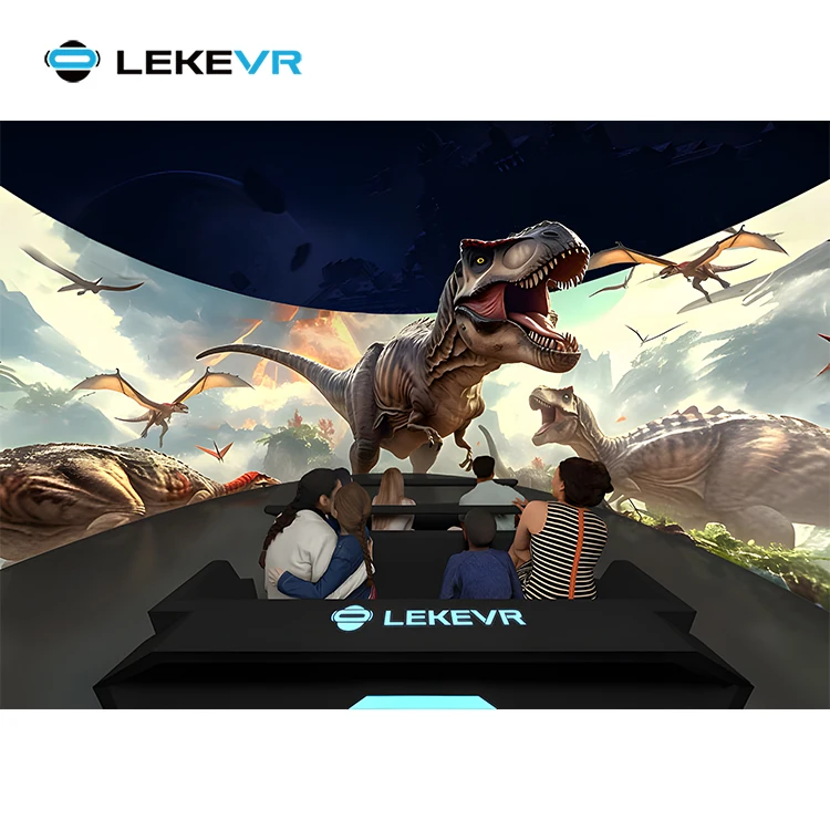 LEKE VR Immersive Experience Rail Cinema Indoor Entertainment Equipment XD Naked Eye 3D Arc-sreen Track Cinema