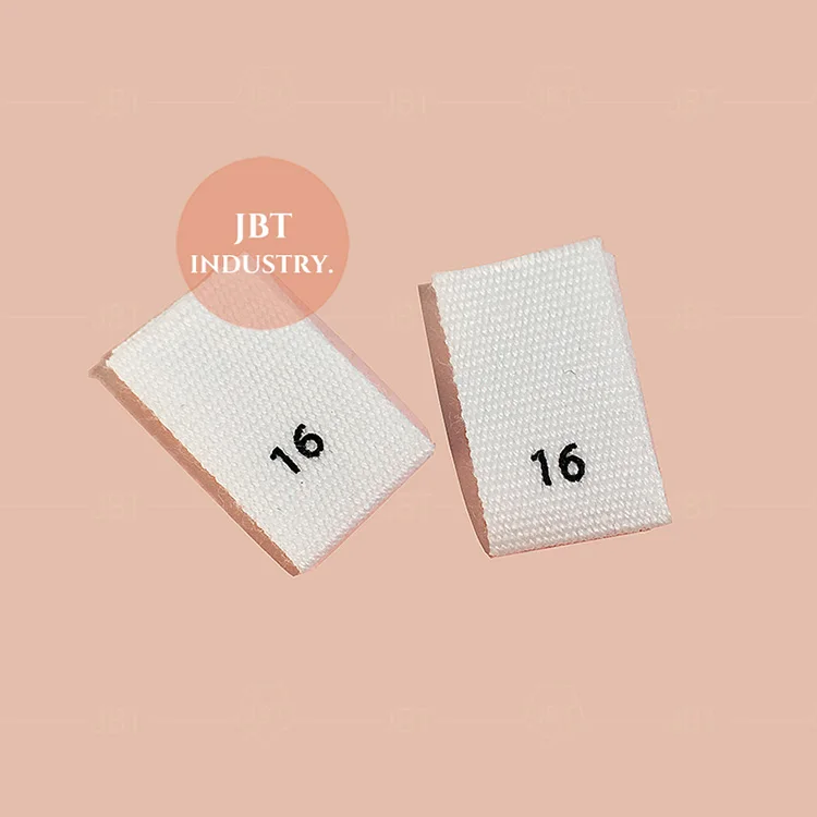 Custom Clothing Garment Bra Using Center Folded Soft Cotton Fabric Printed Size Hem Tag Labels