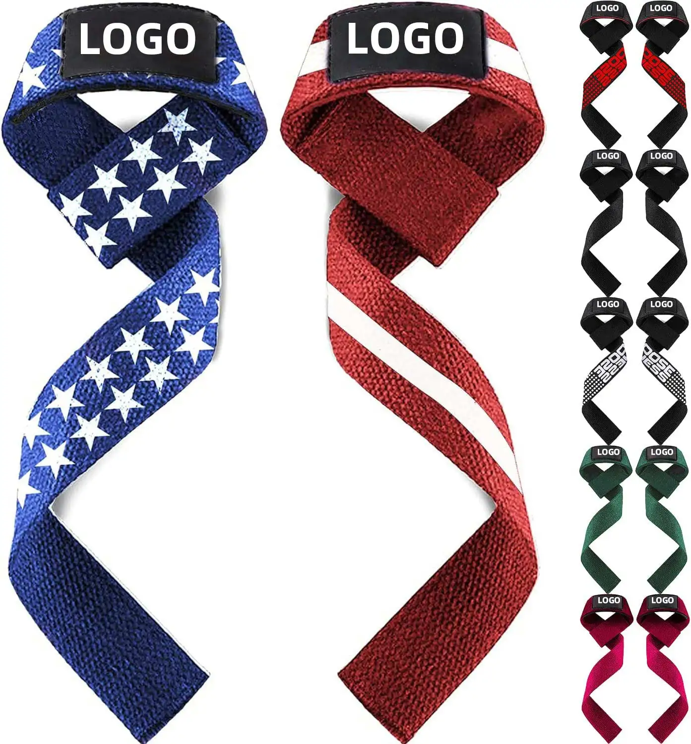 High Grade Heavy Duty  Cotton Makes Fitness Gym Accessories Lifting Wrist Wraps Weightlifting  Straps Gym Gloves