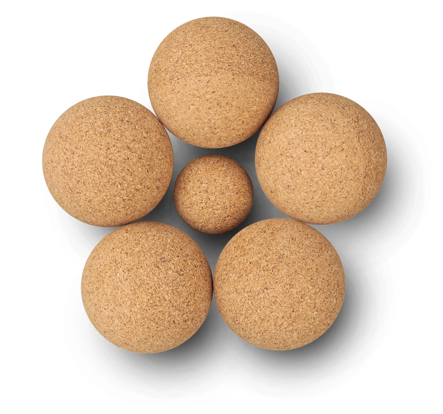 Wholesale Yoga Balance Ball Natural Cork Massage Ball For Neck Foot Massage Cork Ball