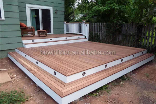 Natural cumaru solid wood floor outdoor decking board