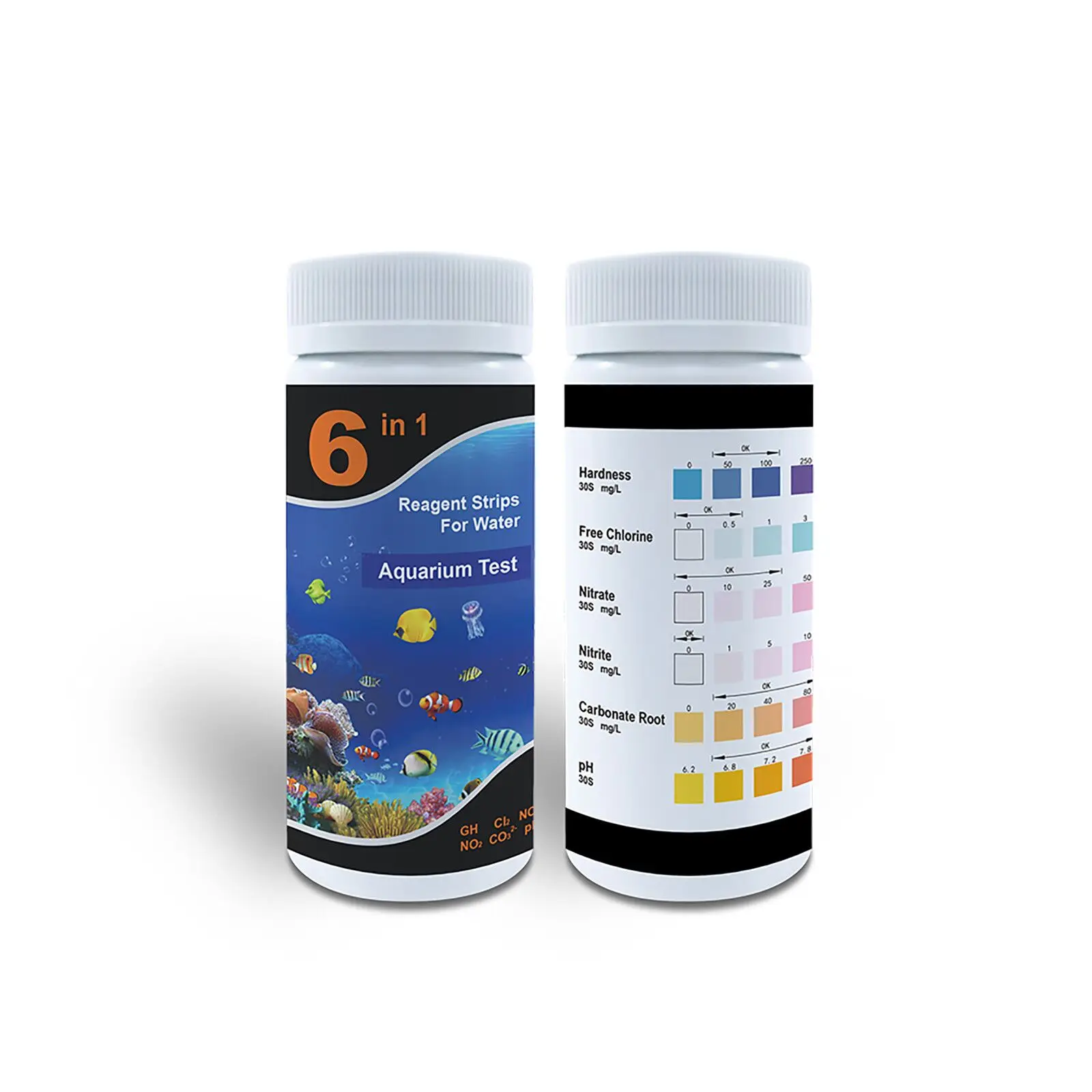 CE Water Quality Testing Kits Water Test Strips W-6 for 50strips