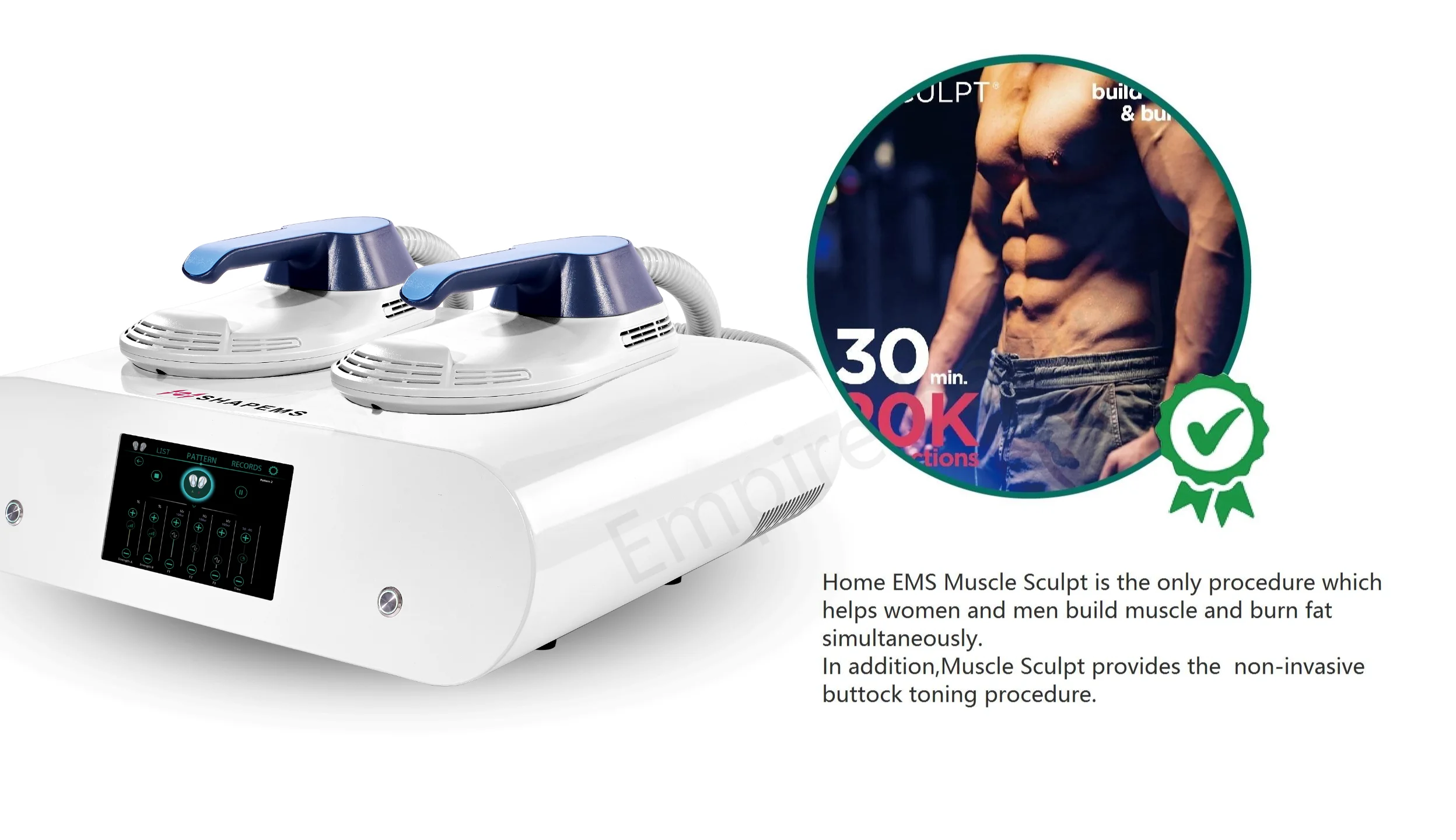 Portable Emslim Neo 2 Handle EMS RF Sculpting Muscle Body Tesla Sculpt Machine for Sale Can Be Used for Home and Commercial