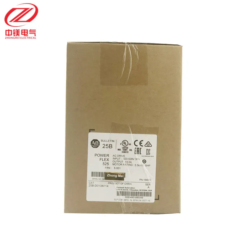 100% New and Original AB Frequency converter PowerFlex 525 25B-D013N114 Allen Bradley