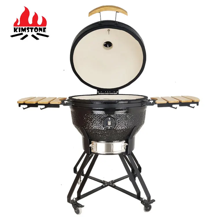KIMSTONE 26 Inch kamado ceramic grill Outdoor Garden Large grill Large cooking area Multi-level cooking