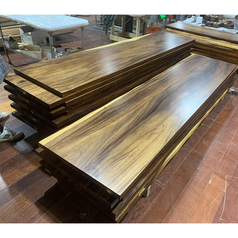 South American Walnut 74*25 inch Solid Hardwood Table Tops Modern Contemporary Design Custom Kitchen Countertop