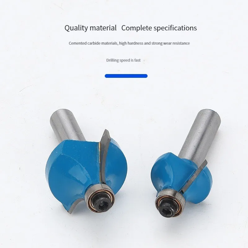 HENGLAI China 1/2' 1/4 12mm Shank Carbide Tipped Corner Round Over Router Bit Classical Cover Set