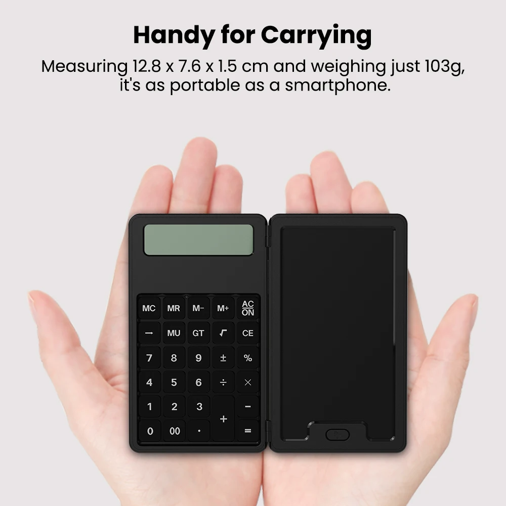NEWYES 2 in 1 Electronic Mini Calculator 5 Inch Lcd Writing Tablet 12 Digit Calculator With Writing Board