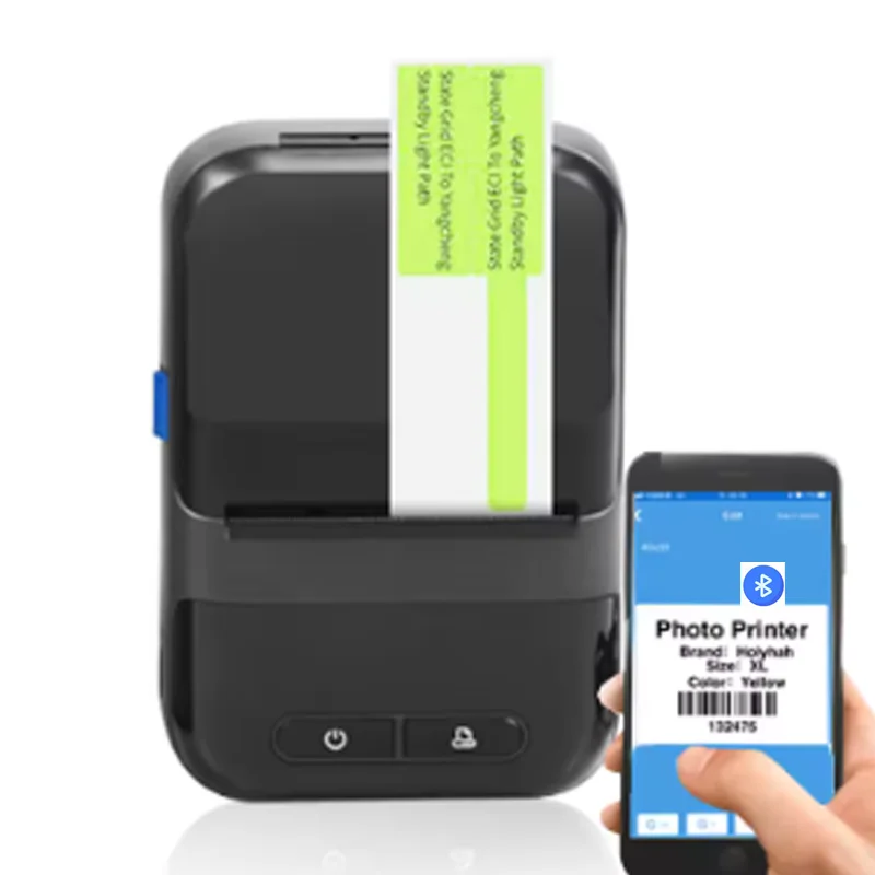 Top Selling  Portable Mini Label Thermal PrinterMini Small Sticker Printer Bluetooth USB Sticker Label Printer