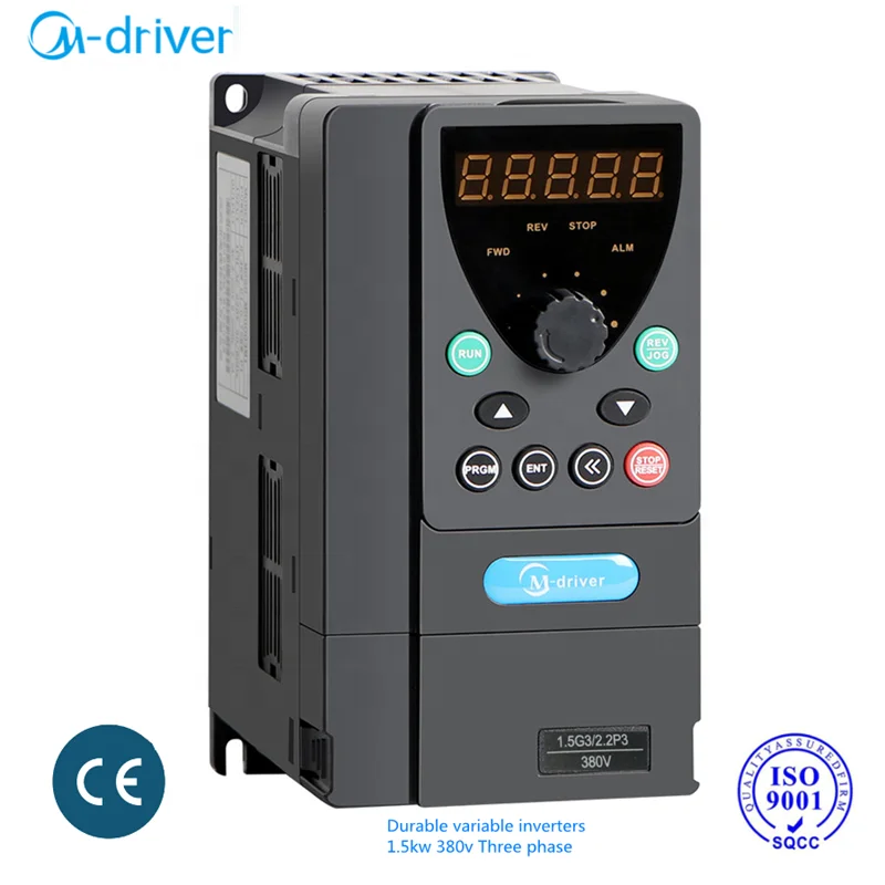 Встроенный AC 220V 1.5KW частотно-регулируемый привод переменного тока Электрический мотор регулятор скорости для безуходный