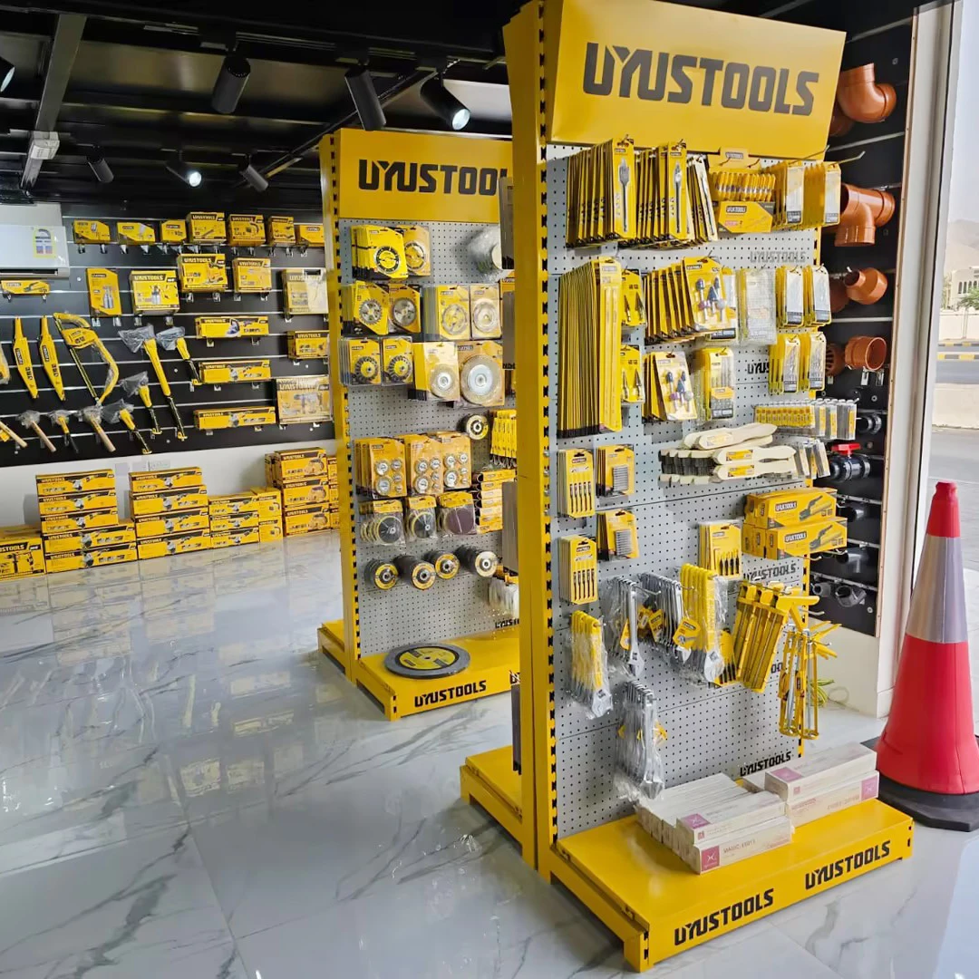 Metal pegboard hanging display rack tools accessory display stand for hardware retail store