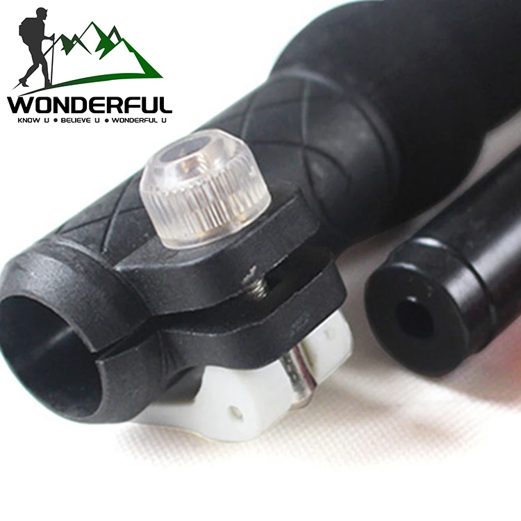 Factory Climbing 5 Sections Aluminum Alloy Outdoor Travel Hiking Camping Folding Mini Walking Stick Trekking Pole