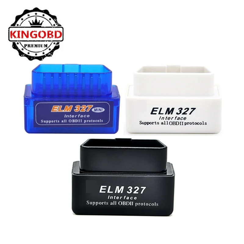 Best Quality Super Mini ELM327 OBD OBD2 V2.1 OBDII Car Code Scanner ELM 327 v1.5 interface supports all obdii protocols