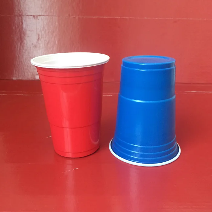 Wholesale Customized Branded Logo Reusable 16 Oz Plastic Disposable Pp Cups Custom Beerpong Set Beer Pong Party Cups Red Cup