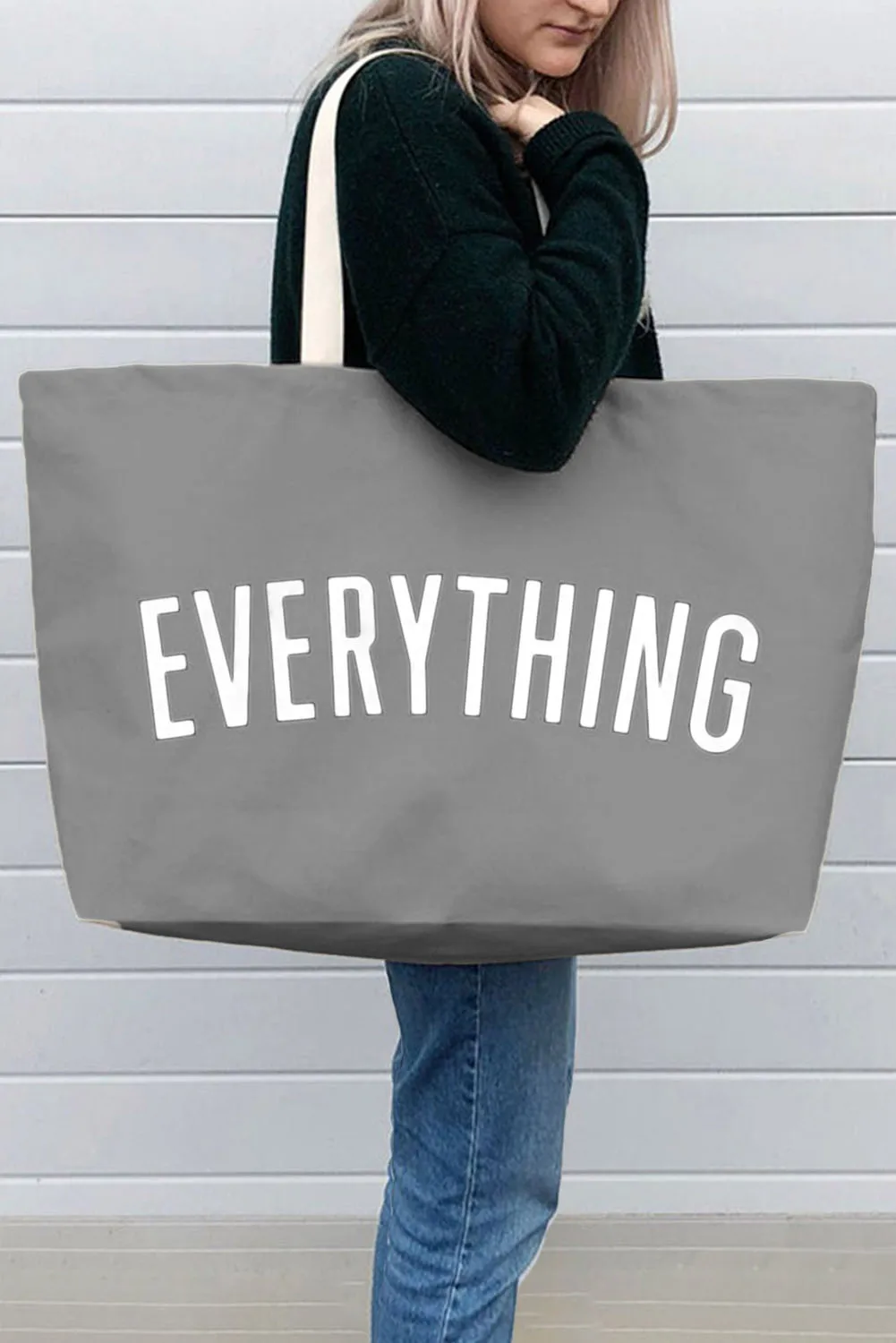 Oversize Canvas Shoulder Bag 16oz Thick Cotton Fabric Canvas Bag