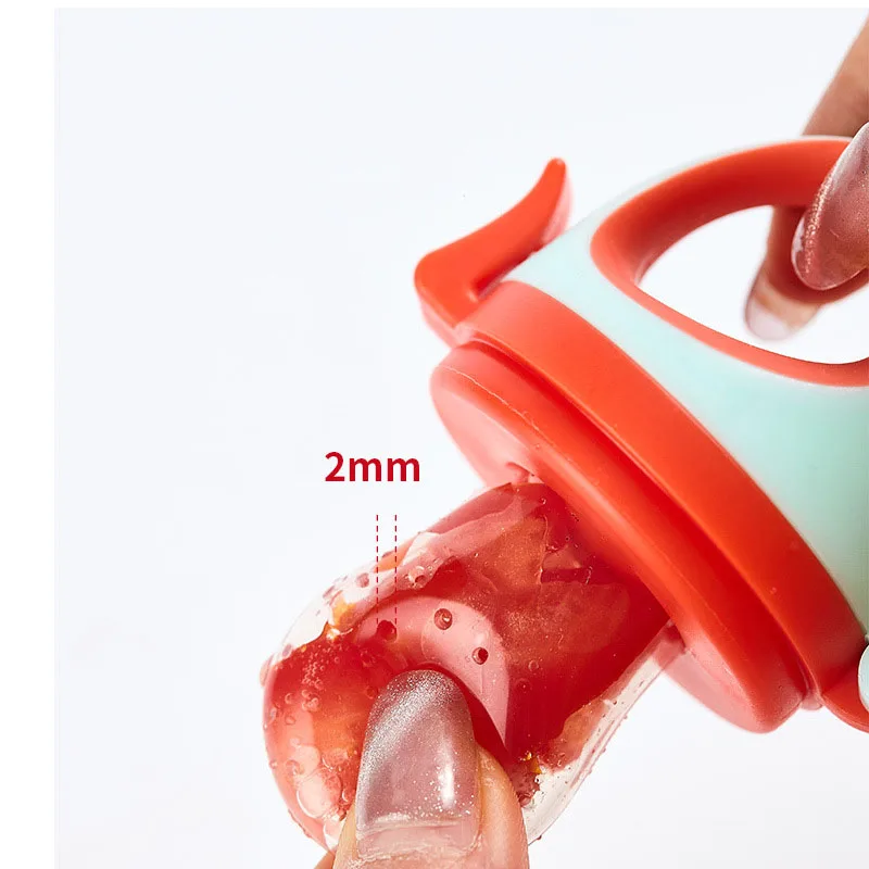 Food grade BPA free baby fruit feeder smoothie pacifier infant teething toys