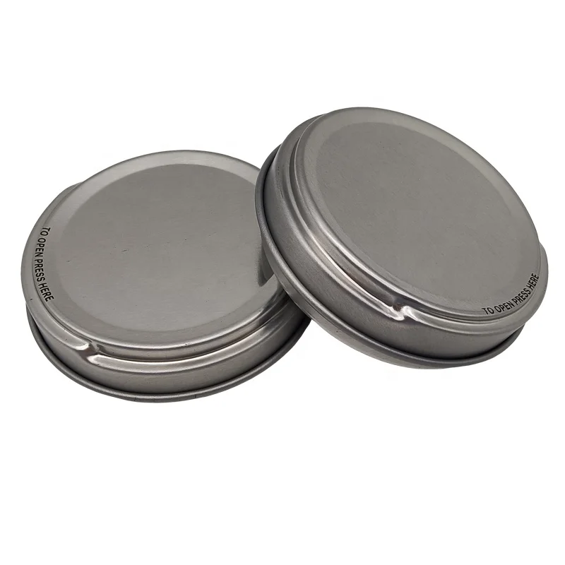 Wholesale customization round metal tin shoe polish press-to-open storage box metal tin box custom