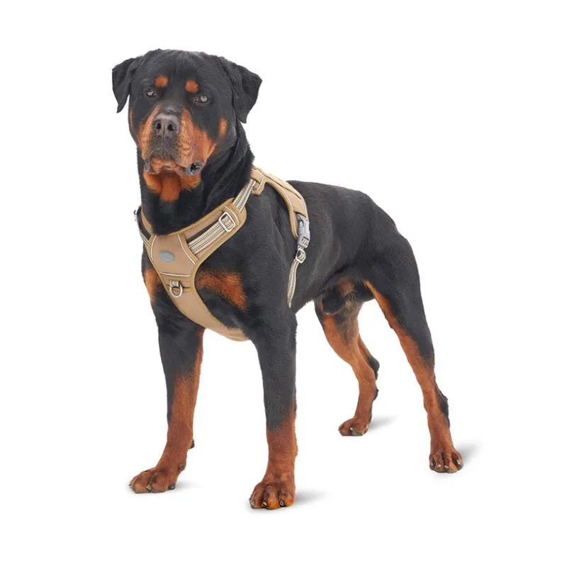 
Tactical dog training chest harness without pull front clip leash pet work vest easy control 