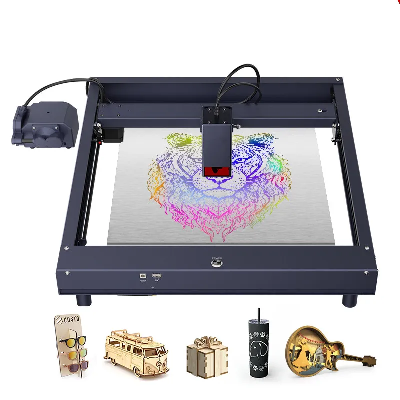 10W 20W 40w Desktop textile cloth fabric acrylic leather bamboo silicone wood laser engraver mini cutter machines