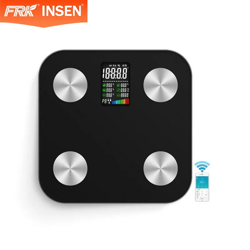 Customized Color Body Fat Scales Logo Digital Electronic Body Bathroom Analyzer Weighing Fat Scale