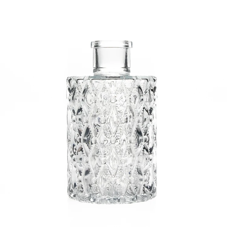 Home Decorative Engraving Crystal Glass Bottles 150ml Reed Diffuser Glass Bottles for Aroma
