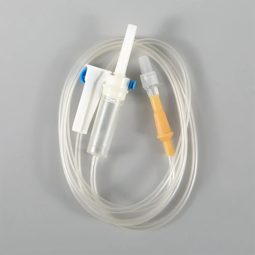 China Professional Customized Iv Infusion Set 60 Drops/1ml Infus Set Best Price With Chamber 150 With Needle