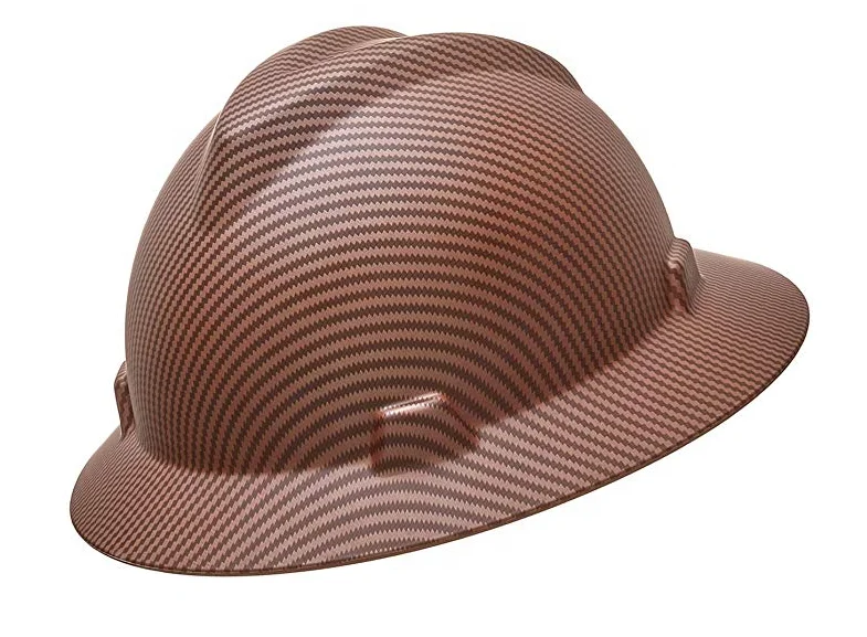 Wholesale Full brim industrial hard hat safety helmet carbon fiber