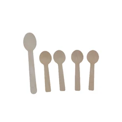 Высококачественные безопасные гигиенические и экологически чистые деревянные ложки для дегустации мороженого