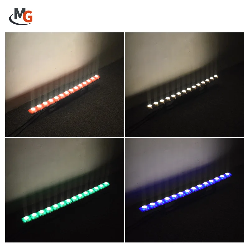 14pcs 3W 3in1 LED Wall Wash Cyclorama Light LED Background Matrix Light for Bar Stage Nightclub