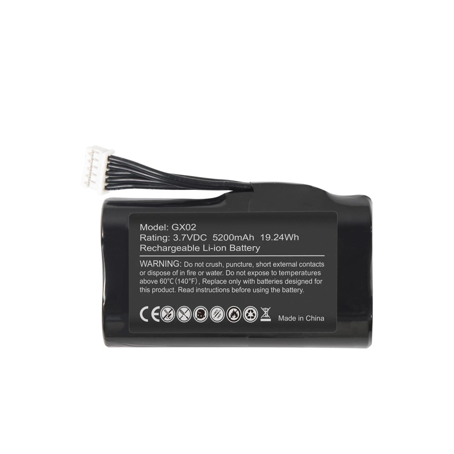 Новая перезаряжаемая Замена для NEXGO GX02 N3 N5 3 7 В 5200 мАч черная 18650 батарея Pos терминальная машина