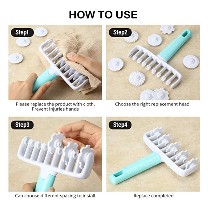 OEM Baking Tool Pull Net Wheel Knife Roller Cutter Pastry Wheel Decorator and Lattice Cutter Pastry Dough Mold DIY Combination
