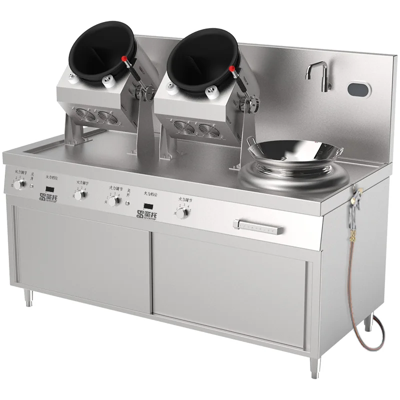 Restaurant Fried Rice Machine Smart Robot Cooker Wok Biryani Gas Automatic Cooking Machine Intelligent Cooking Robot for Hotel