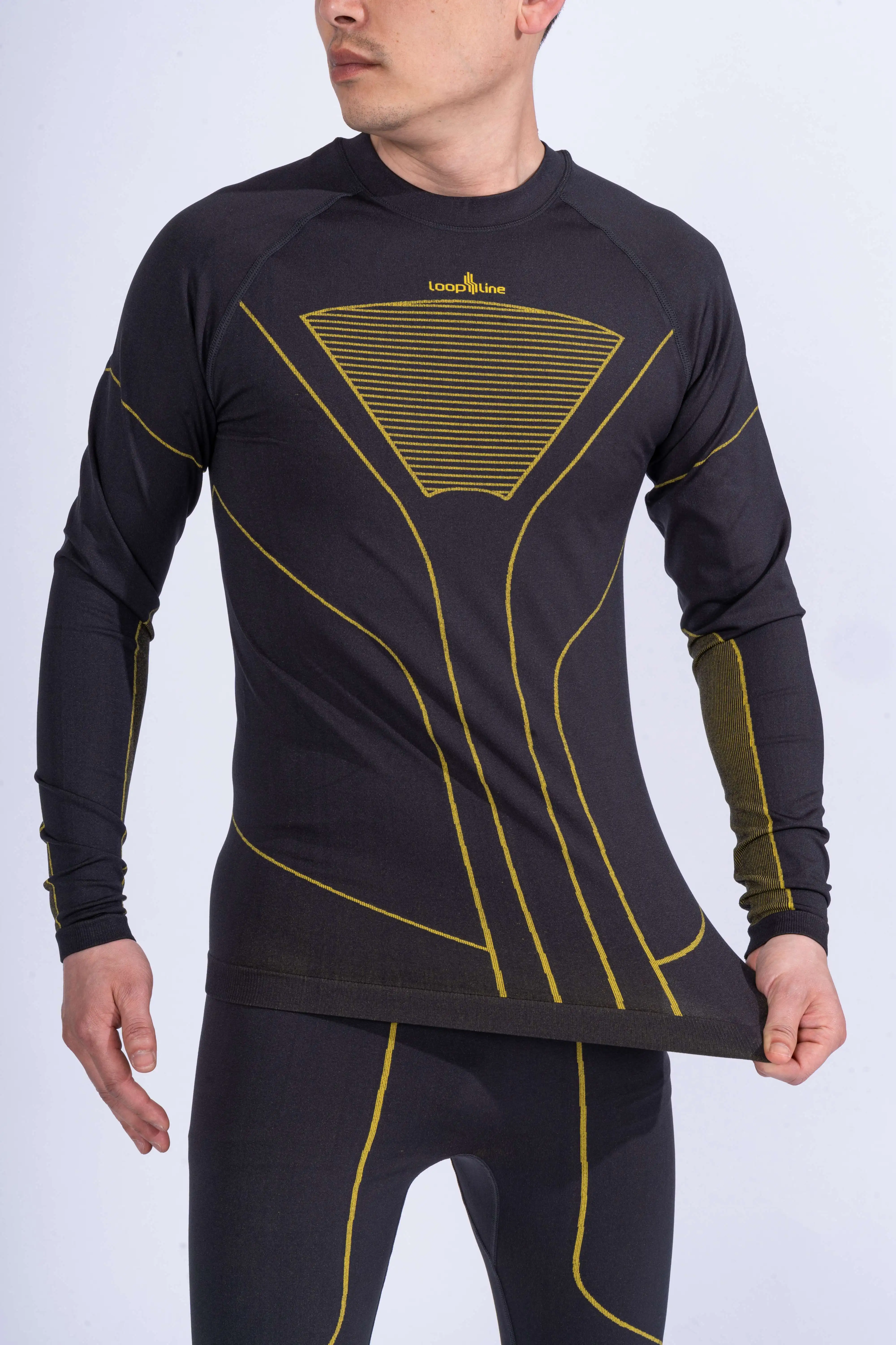 Ski Seamless Base Layers Set Functional Quick Dry Winter Keep Warm Bamboo Wool Underwear Thermal Underwear