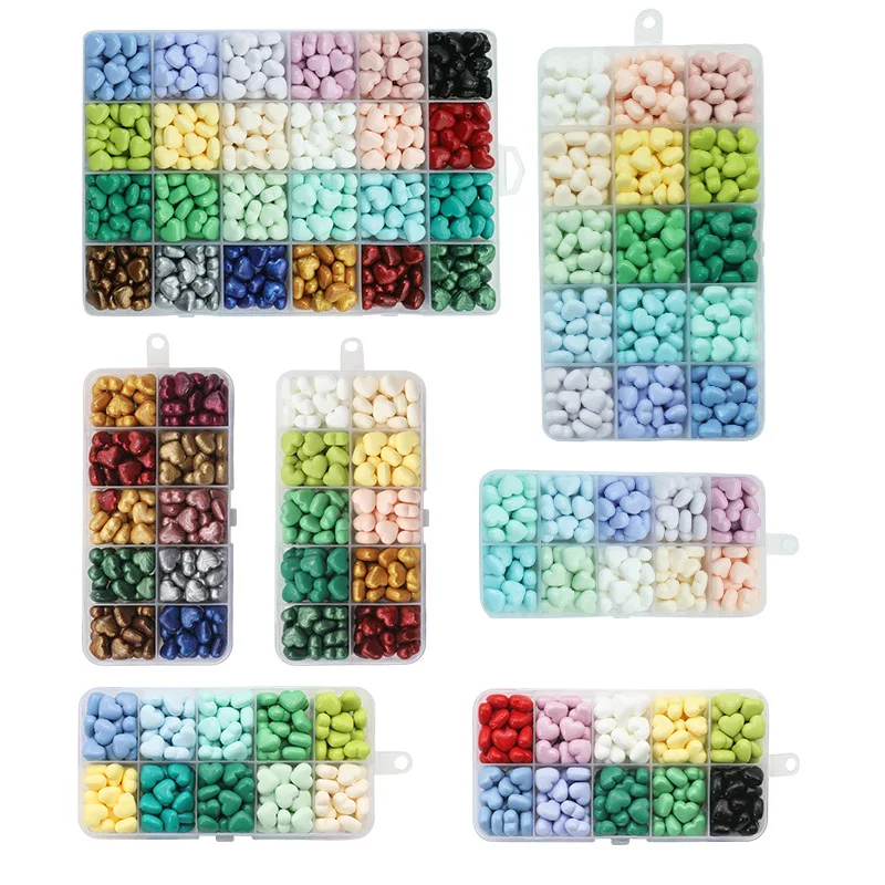 Love Heart Shaped Heating Sealing Wax Beads Fire Paint for Hand Account Envelope Factory Direct Sales Promotional Business Gifts
