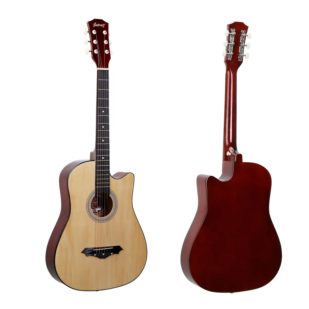 Online Store Best Seller Colorful Guitar Cheap Wholesale Custom Logo 6 Steel Strings Acoustic Guitar 38 inch Guitar for beginner